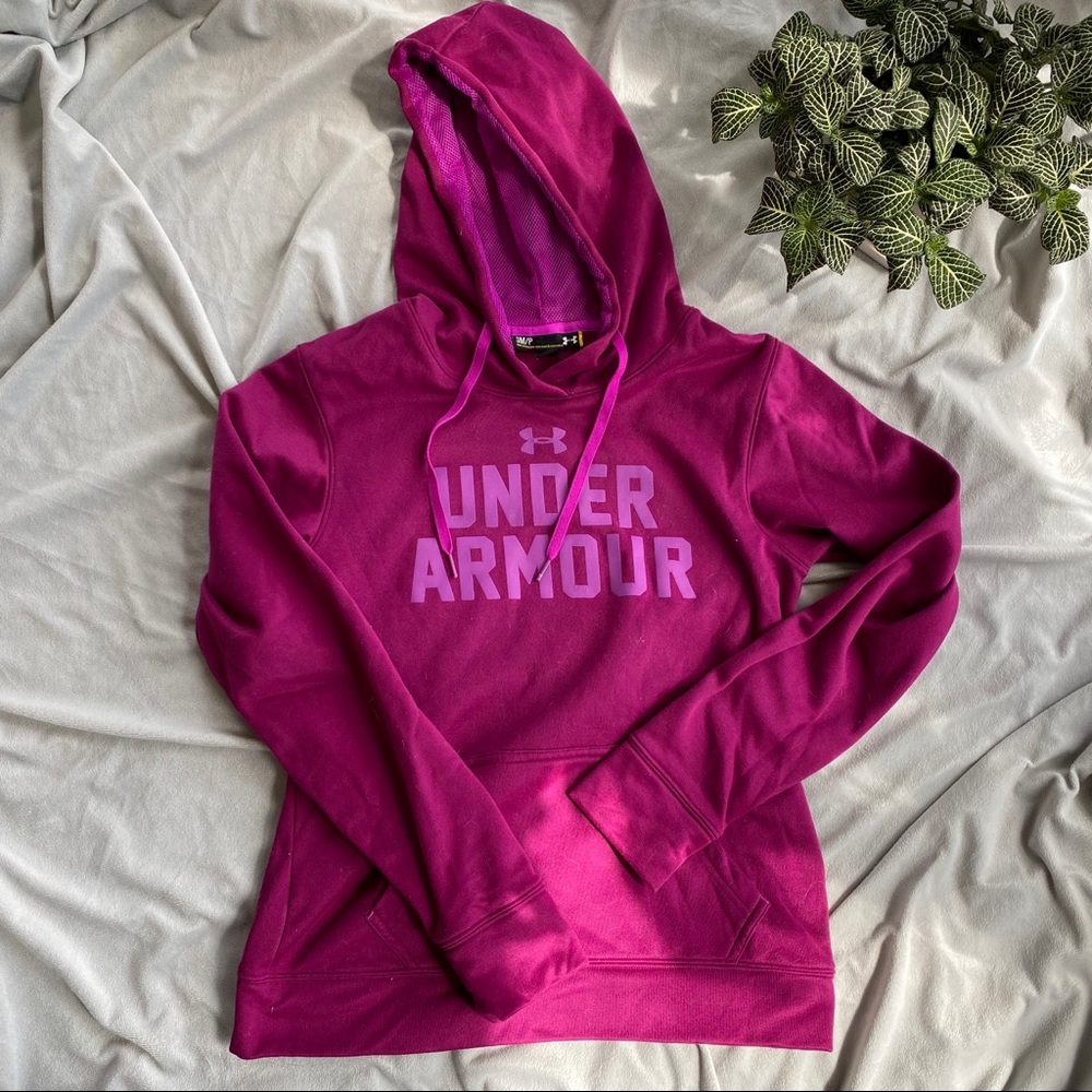 Under Armour | magenta sweatshirt hoodie